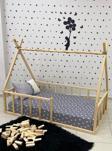 MiniWood Markaawm Montessori Yatak Doğal Çam Bebek Ve Çocuk Karyola Apaçi
