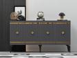 Cantek Dizayn 150 cm Lenora Konsol Antrasit - Altın