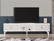 Cantek Dizayn 150 cm Nil Tv Sehpası (Alt Modül) Beyaz - Gümüş