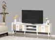 Cantek Dizayn 180 cm Işıl Tv Sehpası (Alt Modül) Beyaz - Altın
