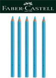 Faber-Castell Ahşap Gövdeli Mavi Renk Fosforlu Kalem 5'li Set