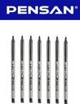 Pensan Mytech Tükenmez Set 7'li Siyah