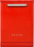 Vestel BM 5001 Retro Kırmızı 5 Programlı Bulaşık Makinesi
