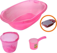 Ships Baby Bebek Banyo Küvet Seti - 3 Renk Seçenekli - Pembe