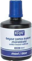 Kraf Beyaz Yazı Tahtası Mürekkebi Mavi 100 Ml