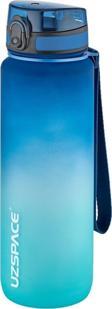 Uzspace 1000ml Büyük Boy Soft Touch Çift Renk Motivasyon Tritan Su Matarası