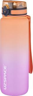 Uzspace 1000ml Büyük Boy Soft Touch Çift Renk Motivasyon Tritan Su Matarası