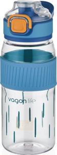 Vagonlife 550ml Rahat İçim Desenli Silikon Gövde Kilitlenebilir Kapaklı Polikarbon Matarası