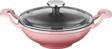 Lava Döküm Mini Wok Yekpare Kulplu Cam Kapaklı Çap(Ø)16cm.