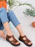 Muggo Soft Kadın Garantili Günlük Ortopedik Kaymaz Taban Comfort Rahat Sandalet