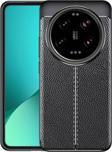 Xiaomi Mi 14 Ultra Kılıf Deri Desenli Kamera Korumalı Silikon