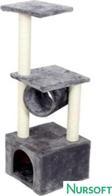 Nursoft Tünelli Kedi Tırmalama Evi Platform Nr-0087
