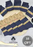 KRAL SOCKS 10 Adet Yazlık Penye Erkek Orta Uzun Çorap Parfümlü