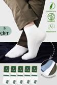 KRAL SOCKS Erkek Patik Lacose Kabartma Desenli (5 ADET) Bambu Dikişsiz Parfümlü Kısa Çorap