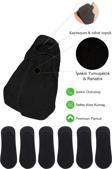 KRAL SOCKS Kadın - Erkek Düz Desen (6 ÇİFT) Pamuklu Terletmez Babet Çorap