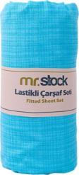 Mr.Stock  Battal Kişilik Lastikli Çarşaf Seti 180x200x30 10278.