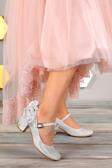 Kiko Kids Günlük Kız Çocuk 4 Cm Topuklu Ayakkabı 754 Çupra Gümüş