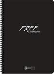 Keskin A4 120Yp. Çizgili PP Kapak Free Defter Siyah