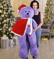 Özgüner Oyuncak 130 Cm Noel Baba Pelerinli Bobo Ayıcık Yeni Yıl ,Yılbaşı Hediyesi