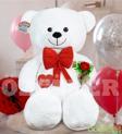 Pandamkee 140 Cm Güllü Kalpli Papyonlu Büyük Ayıcık %100 Yerli