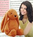 Pandamkee Uyku Arkadaşım Tavşan 45 Cm Peluş Tavşan Kahverengi
