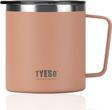 Tyeso Termos Silviya Mug Vaku Mlu Paslanmaz Çift Duvarlı Termal Kapaklı 400 Ml Pembe