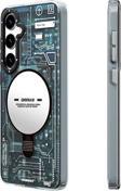 Youngkit Galaxy S24 Plus Uyumlu Kılıf Magsafe Şarj Özellikli Youngkit Technology Serisi Kapak Mavi