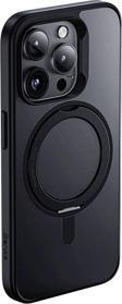 Benks iphone 15 Pro Max Uyumlu Kılıf Magsafe Şarj Özellikli 360° Dönebilen Benks Pop Stand Kapak Siyah