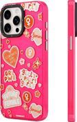 Youngkit İphone 12 Pro Max Uyumlu Kılıf Bethany Green Tasarımlı Youngkit Sweet Language Kapak Pembe