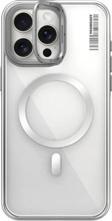 Youngkit İphone 14 Pro Max Uyumlu Kılıf Magsafe Şarj Özellikli Youngkit Crystal Grid Gümüş