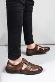 Hakiki Deri Erkek Klasik Sandalet 662MA119B