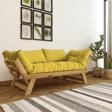 Woodesk Adalar Masif Natural-sarı Renk 2li Kanepe Cpt8169-210