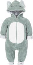 Gezenbebe Hero Kahraman Kapüşonlu Welsoft Bebek Tulum (12-18 ay) Elephant