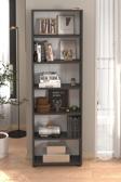 Bofigo 6 Raflı Kitaplık Dekoratif Kitaplık Modern Kitaplık Antrasit