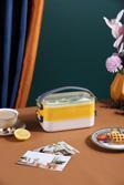 Vagonlife Bento Lunch Box Ofis-Okul İçin Yeni Nesil Sefer Tası Taşınabilir Yemek Kutusu  Çelik FF462