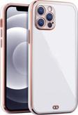 Epro İphone 13 Pro Arka Kapak Kılıf Acık Mavi Kenarlı Rose