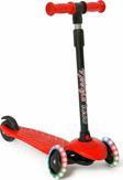 Şeker Adası Kaliteli Kırmızı Çocuk Scooter Star Led Işıklı 3 Teker Yükseklik Ayarlı Dragon Scooter