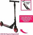 Şeker Adası Kaliteli Pembe Çocuk Scooter Katlanabilir 2 Teker (8 Yaş ve Üzeri) Max 100 Kadar Taşır