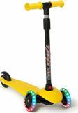 Şeker Adası Kaliteli Sarı Çocuk Scooter Star Led Işıklı 3 Tekerlekli Yükseklik Ayarlı Dragon Scooter