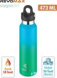 Revomax 473 ML Özel Kapak Sistemli 18saat Sıcak/36 Saat Soğuk  Çelik Termos -473ML 