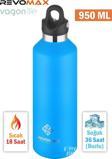 Revomax 950 ML Büyük Kapasiteli Özel Kapak Sistemli 18saat Sıcak/36 Saat Soğuk  Çelik Termos -950ML 