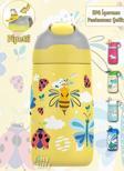 Vagonlife Çocuk 350 ML Pipetli Çelik Matara Paslanmaz Çelik Termos 5 Farklı Renk 2055-350ML