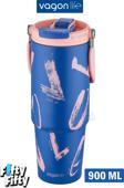 Vagonlife Tumbler Cup 0.89/30oz Pipetli/Rahat İçim Vakumlu Paslanmaz Çelik Termos-FFVGN8137900ML