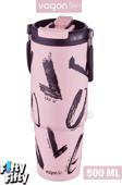 Vagonlife Tumbler Cup 0.89/30oz Pipetli/Rahat İçim Vakumlu Paslanmaz Çelik Termos-FFVGN8137900ML