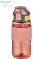 TKK 500 ML Kalın Isırılamaz Pipetli Bpa İçermeyen Taşıma Kulplu Tritan Su Matarası FFTKK1003-500ML