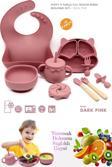 Kiwi Puppy 13 Parça Full Silikon Bebek Beslenme Seti: Güvenli Esnek Bpa / Pvc Içermez %100 Doğal