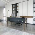 Lagomood Zenith Ofis Masası 150CM Antrasit Ceviz - Antrasit - Ceviz