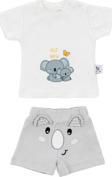 Gezenbebe Hero Kısa Kol Desenli Bebek T-Shirt & Nakışlı Şort Seti Koala