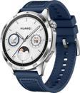 Sneezy Huawei Watch Gt4 46mm İle Uyumlu 22mm Dikiş Desenli Dokuma Silikon Kordon