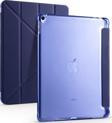 Apple iPad Pro 10.5 Kılıf Yatay ve Dikey Standlı Uyku Modlu Kalemlikli Trifold Arkası Silikon Kılıf 